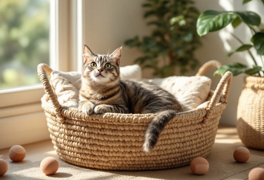 Choisir le panier pour chat idéal : confort et praticité