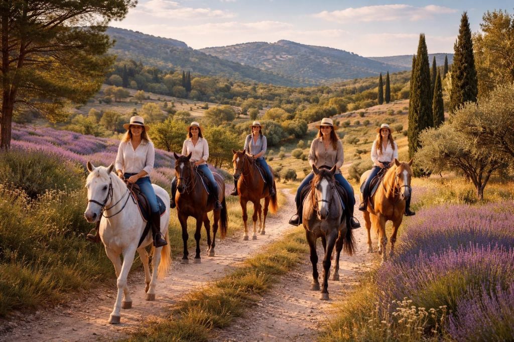 Randonnées équestres pour mamans dans le Luberon et les Alpilles