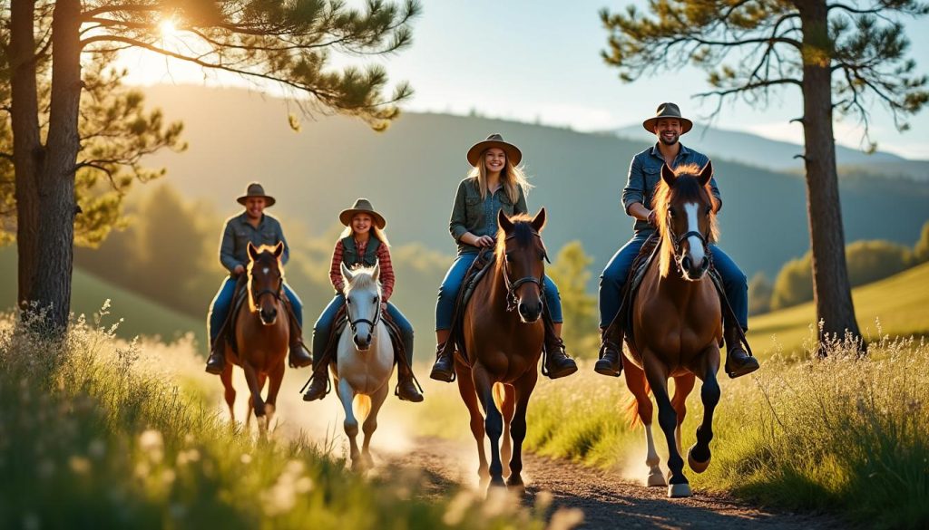 Voyager autrement avec les balades équestre en famille