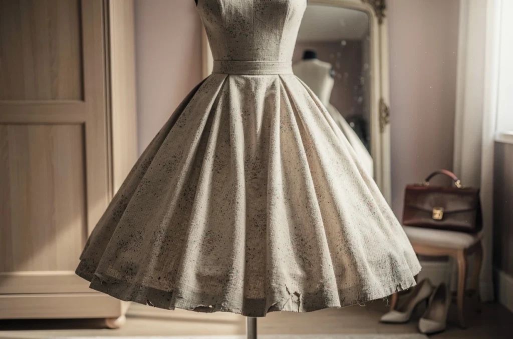 Jupons qui tourbillonnent et taille cintrée : l’irrésistible retour des robes années 50 dans les dressings modernes