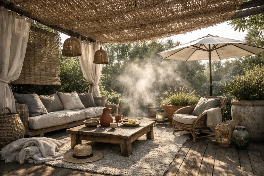 Aménager une terrasse ombragée qui reste fraîche tout l&rsquo;été