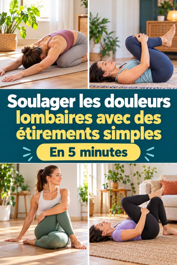 Soulager les douleurs lombaires avec des étirements simples