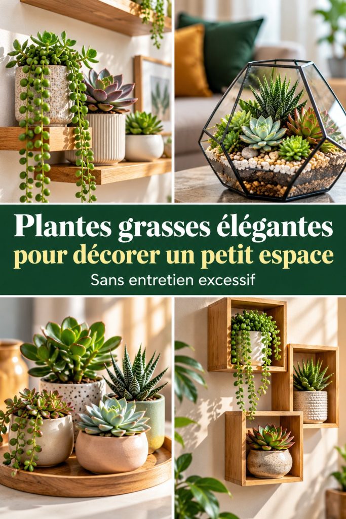 Plantes grasses élégantes pour sublimer un petit espace